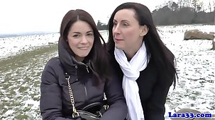 Mature brit picks up young hot babe