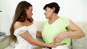Mature woman and their way much younger lesbian friend