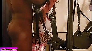 Hot Milf Jadan Put one over on Gets Her Pussy Beat Nearby By a Black Cock on a Sex Swing