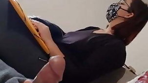 I pull my cock extensively in be transferred to dentist’s waiting room